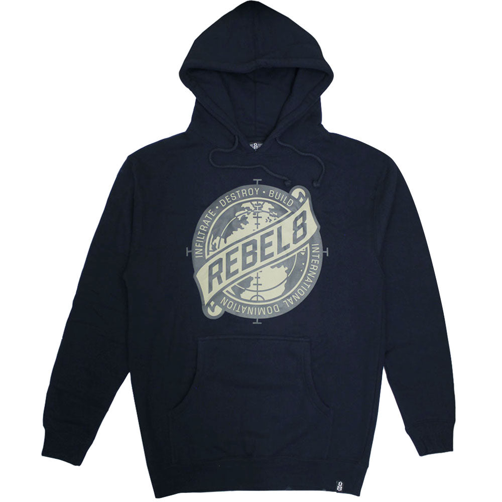 Rebel8 Sights Set Pullover Hoodie Navy