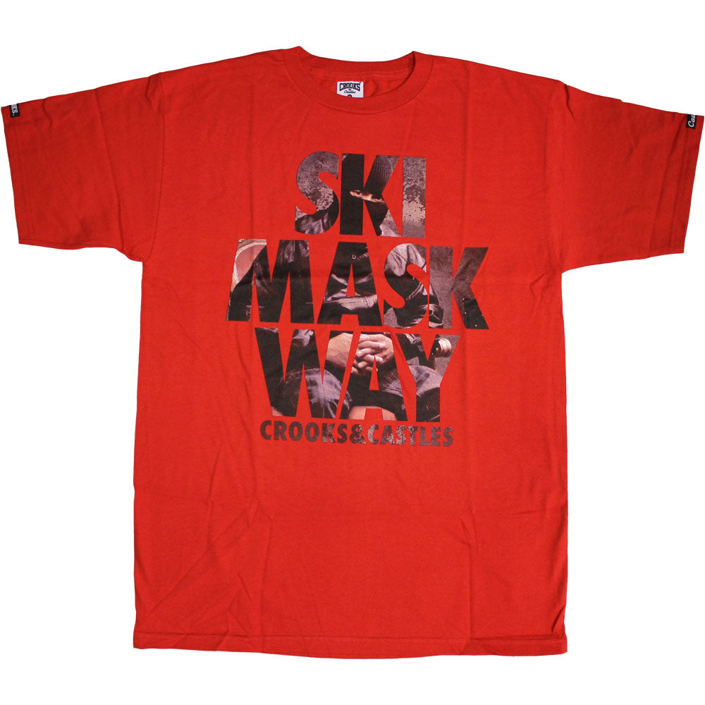 Crooks & Castles Ski Mask T-Shirt True Red