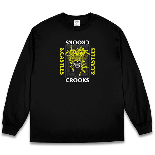 Crooks & Castles Skull Medusa Long Sleeve T-shirt Black