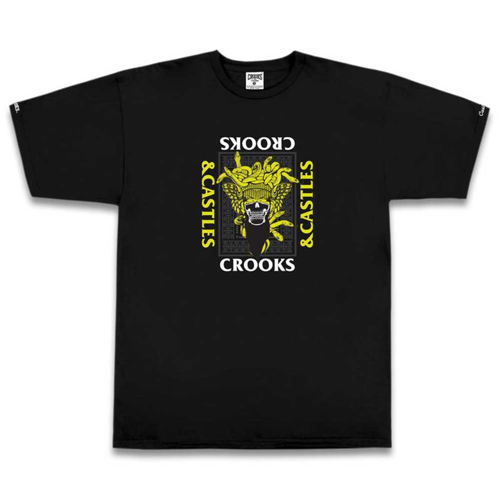 Crooks & Castles Skull Medusa T-shirt Black