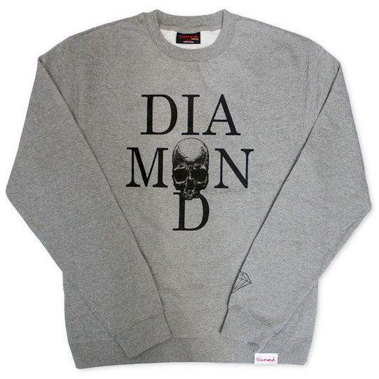 Diamond Supply Co Skull Sweatshirt Grey