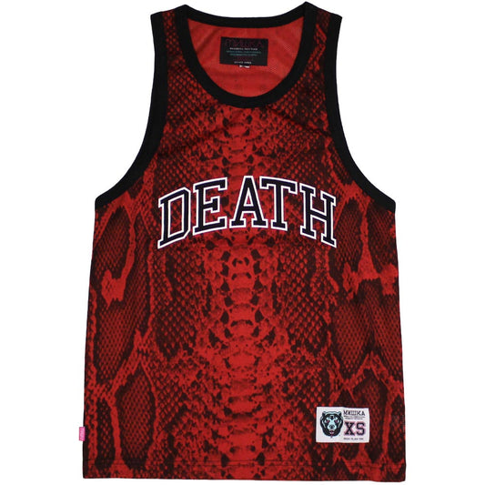 Mishka Snake Bite Boa Tank Top Vest Red