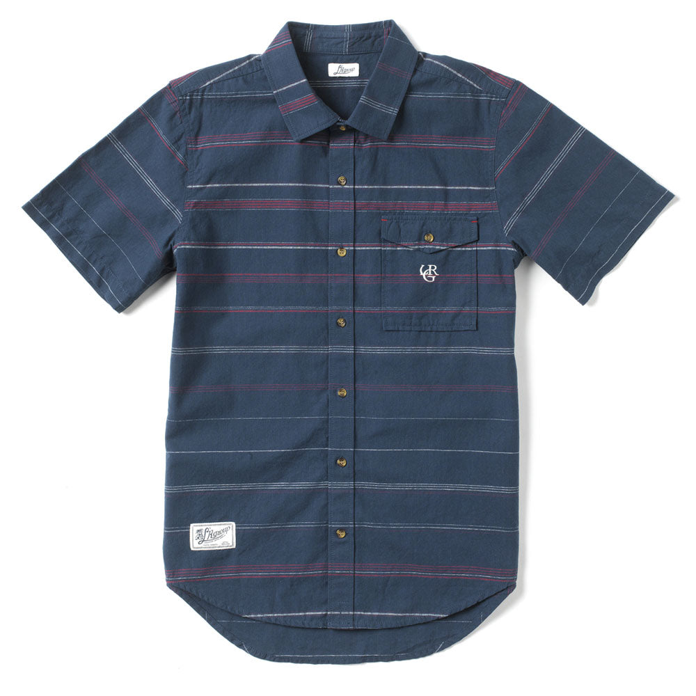 Lrg Somali Short Sleeve Woven Shirt Nautical Blue