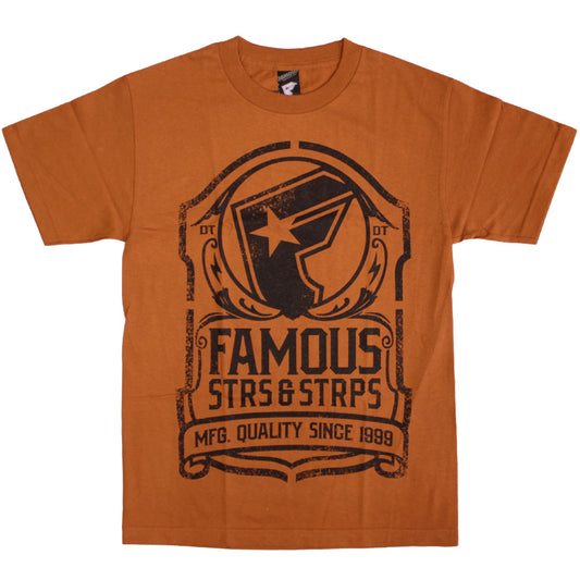 Famous Stars and Straps Standard T-Shirt Texas Orange black