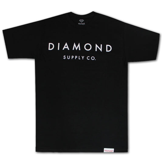 Diamond Supply Co Stone Cut Premium Cotton T-shirt Black