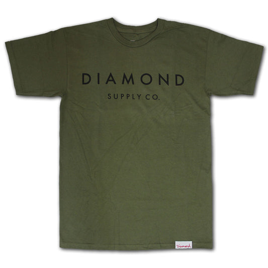 Diamond Supply Co Stone Cut T-shirt Green