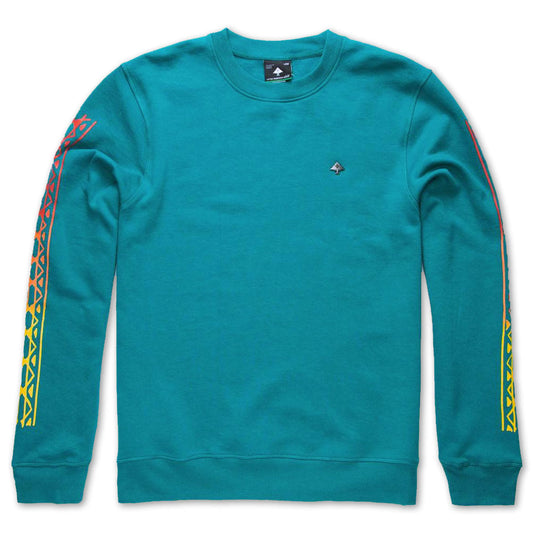 Lrg Sun Burst Crewneck Green