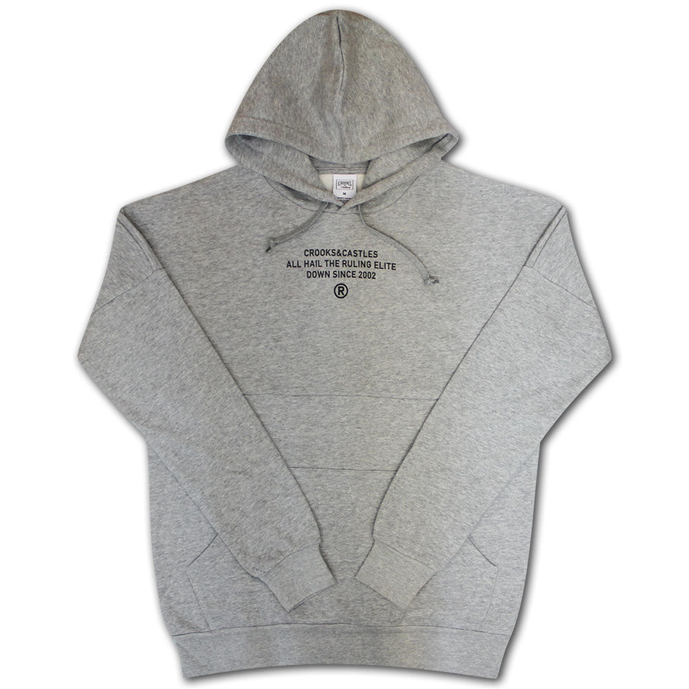 Crooks & Castles Takeover Dolman Pullover Hoodie Grey