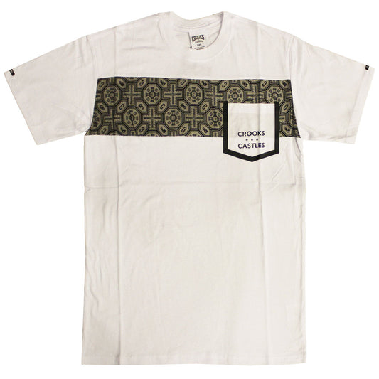 Crooks & Castles Temple Pocket T-Shirt White