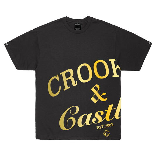 Crooks & Castles Timeless Foil OVS Tee Black Gold
