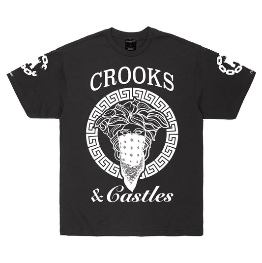 Crooks & Castles Bandito Timeless Split Hem Tee Black