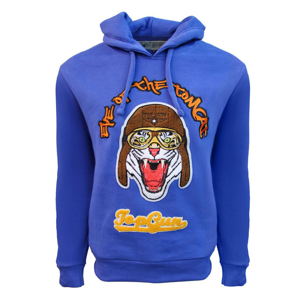 Top Gun Eye Of The Tomcat Pullover Hoodie Royal Blue