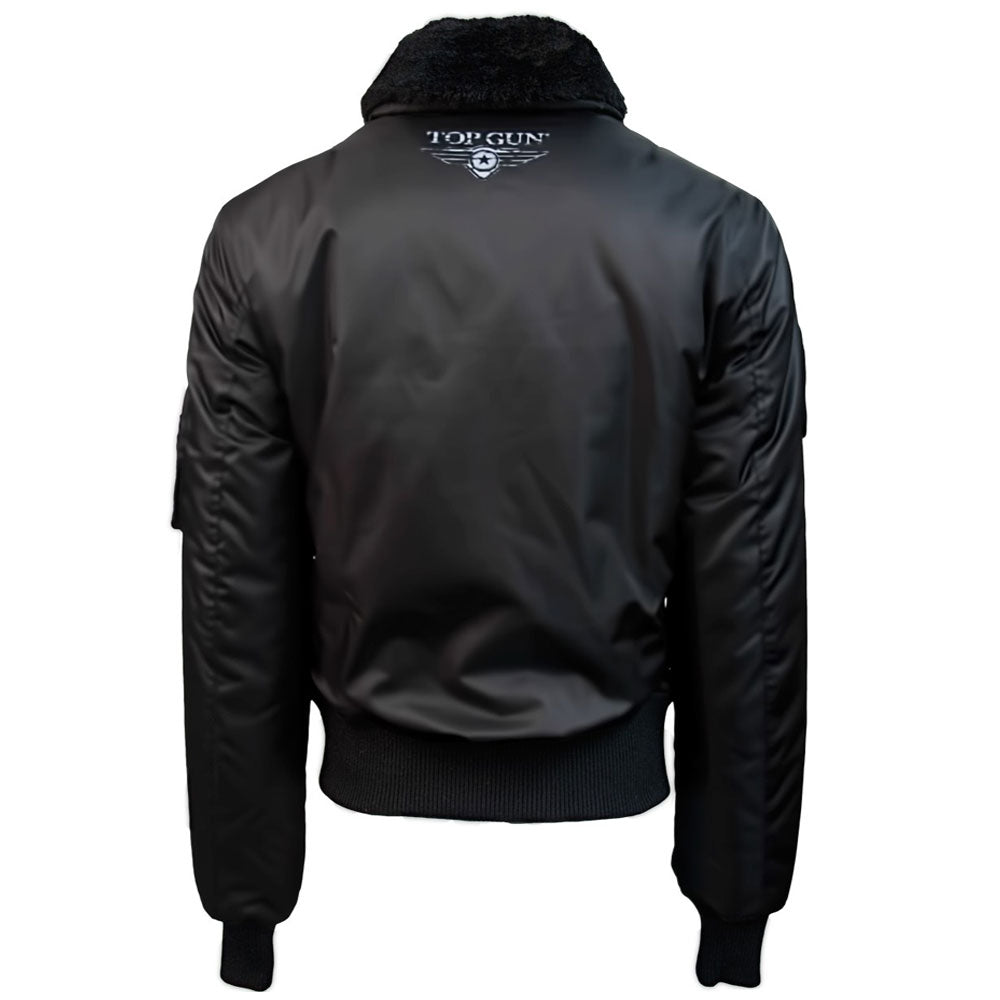 Top Gun B 15 Nylon Bomber Jacket with Removable Patches