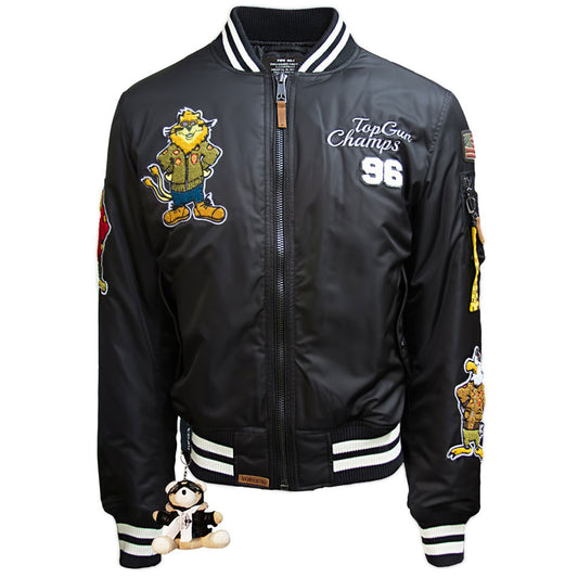 Top Gun Champs Bomber Jacket Black