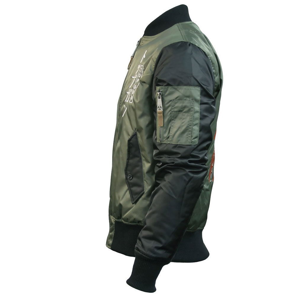 Top Gun Tiger Bomber Jacket Olive Black