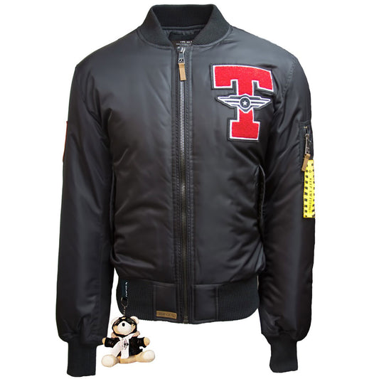 Top Gun Tomcat Bomber Jacket Black