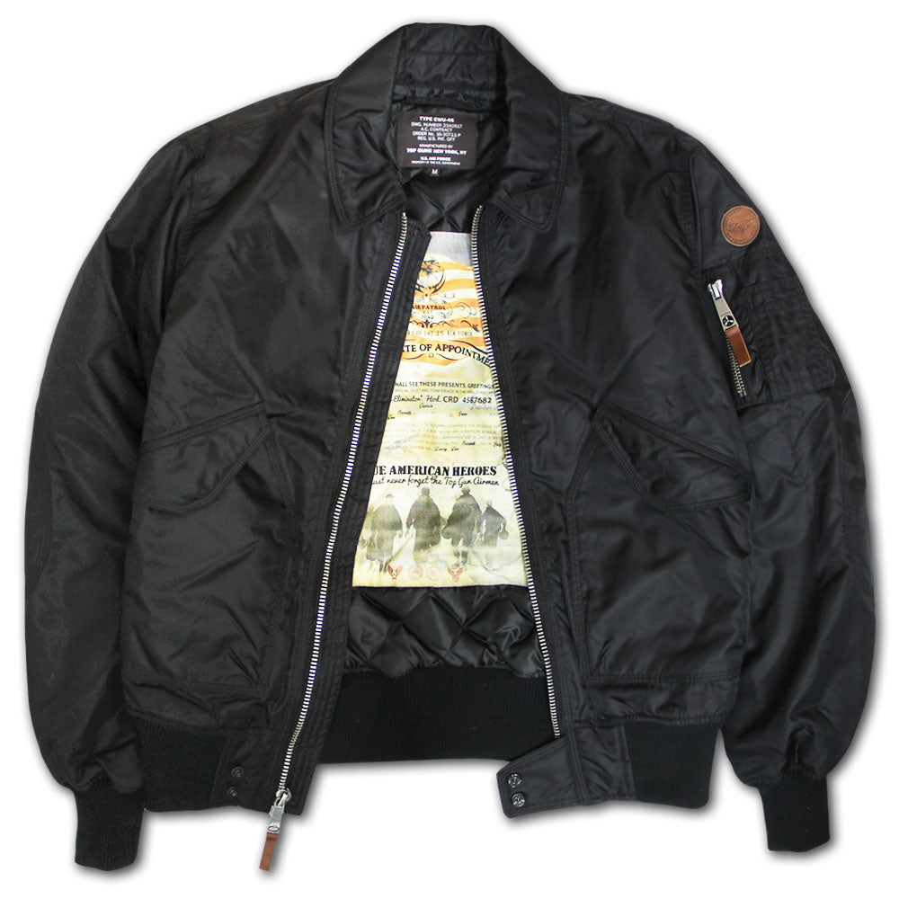 Top Gun CWU 45 Flight Jacket Black