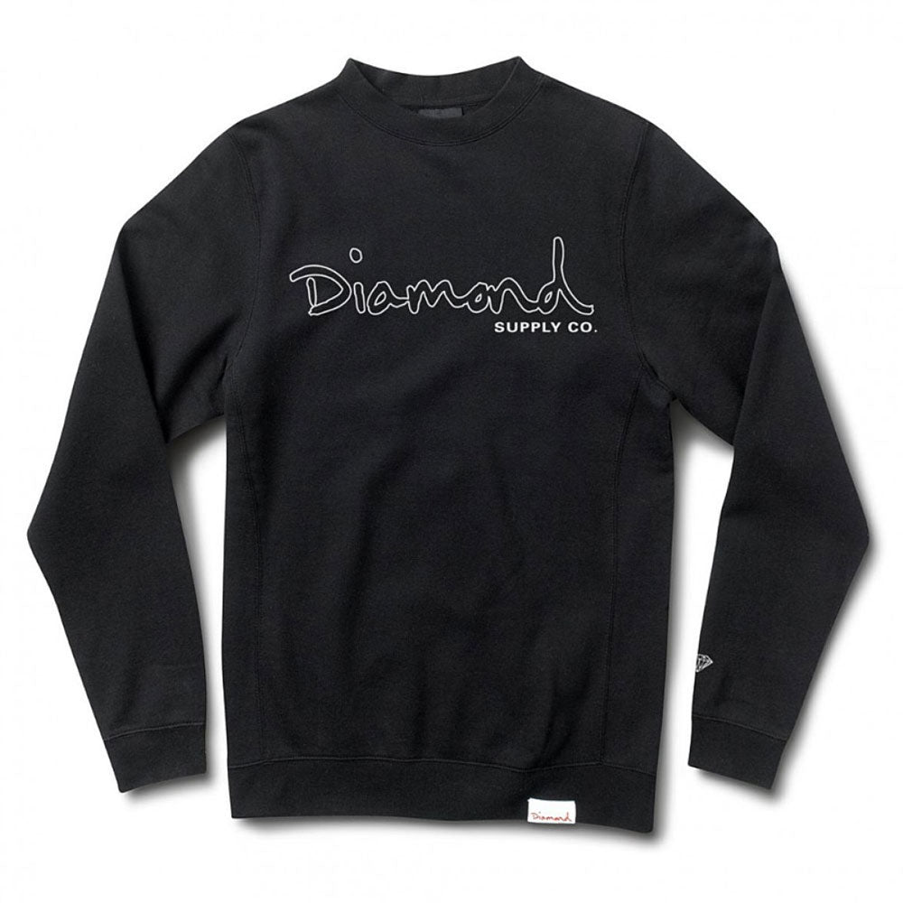 Diamond Supply Co OG Script Trace Sweatshirt Black