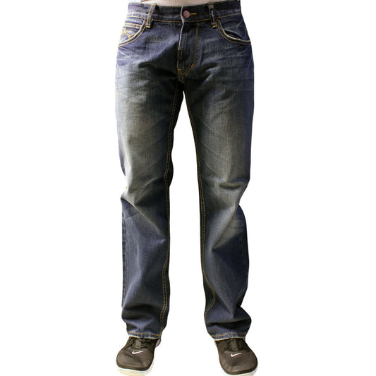 Lrg Core Collection True Straight Jeans Dark Indigo Wash