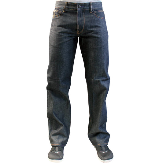 Lrg Grass Roots True Straight Flap Pocket Jeans Raw Dark Indigo