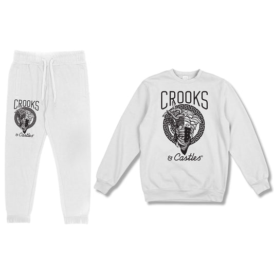 Crooks & Castles Two Face Tracksuit White