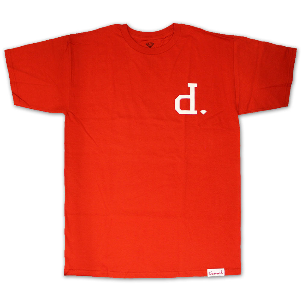 Diamond Supply Co Un Polo Chest T-shirt Red