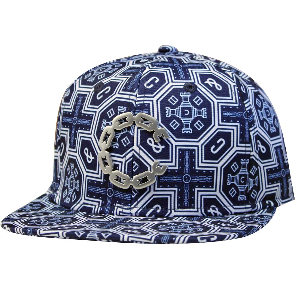 Crooks & Castles Thuxury Chain C Venetian Strapback Baseball Cap True Navy