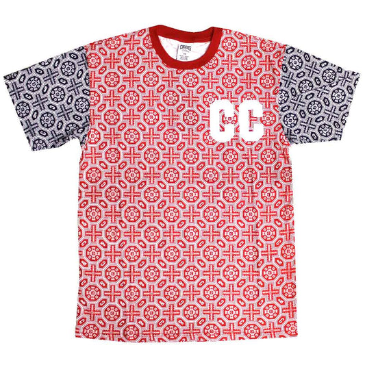 Crooks & Castles Venetian Crew T-Shirt Red Navy