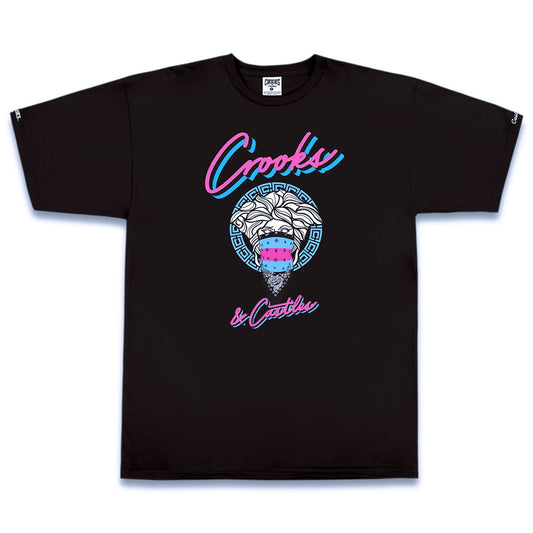 Crooks & Castles Miami Vice Medusa T-shirt Black