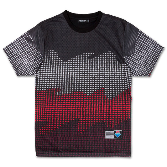 Pink Dolphin Waves Halftone T-Shirt Black