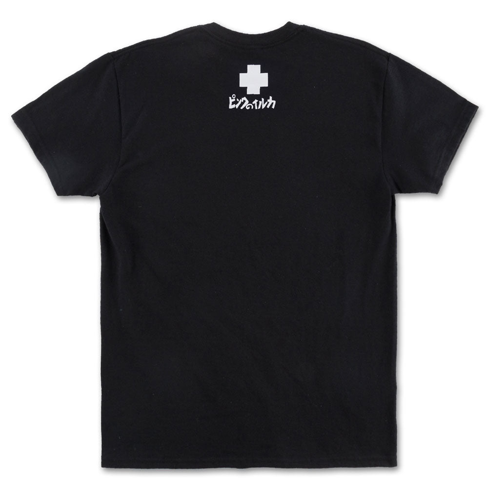 Pink Dolphin Wave T-Shirt Black