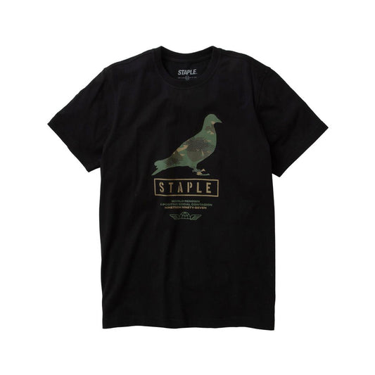 Staple Pigeon Wire Camo Pigeon T-Shirt Black