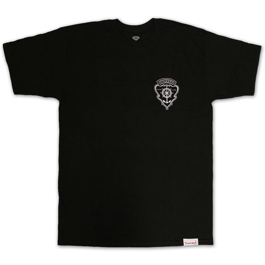 Diamond Supply Co Yacht Crest T-shirt Black