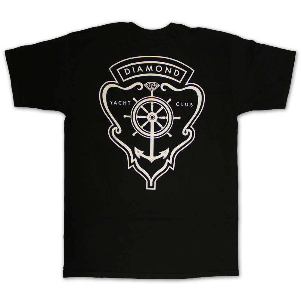 Diamond Supply Co Yacht Crest T-shirt Black